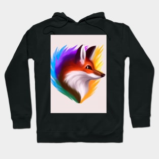 Rainbow Fox Hoodie